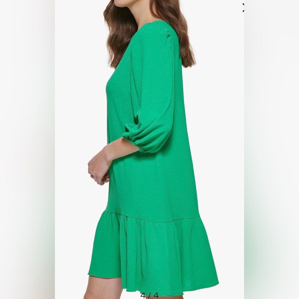 DKNY Balloon Sleeve Ruffle Minidress Size 4